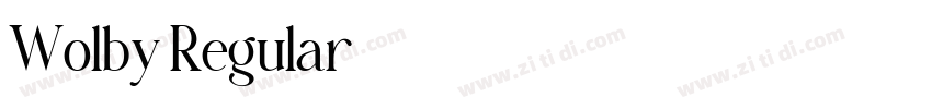 Wolby Regular字体转换